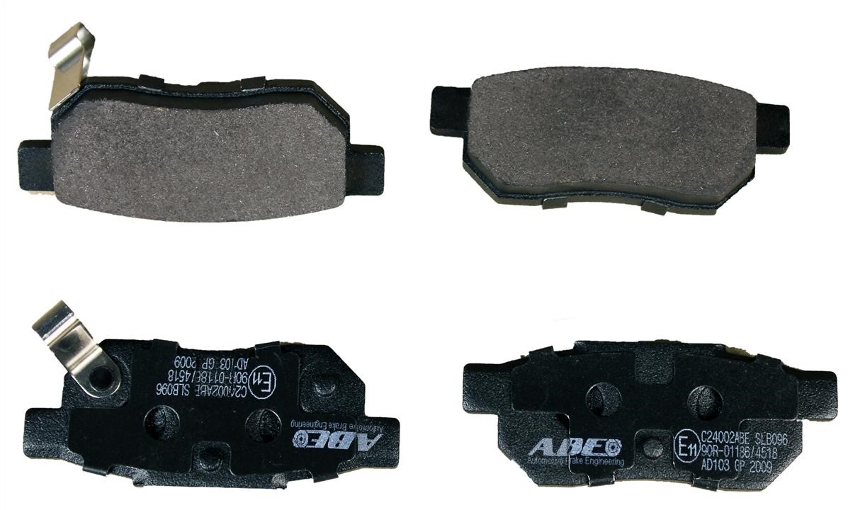ABE C24002ABE Rear disc brake pads, set C24002ABE