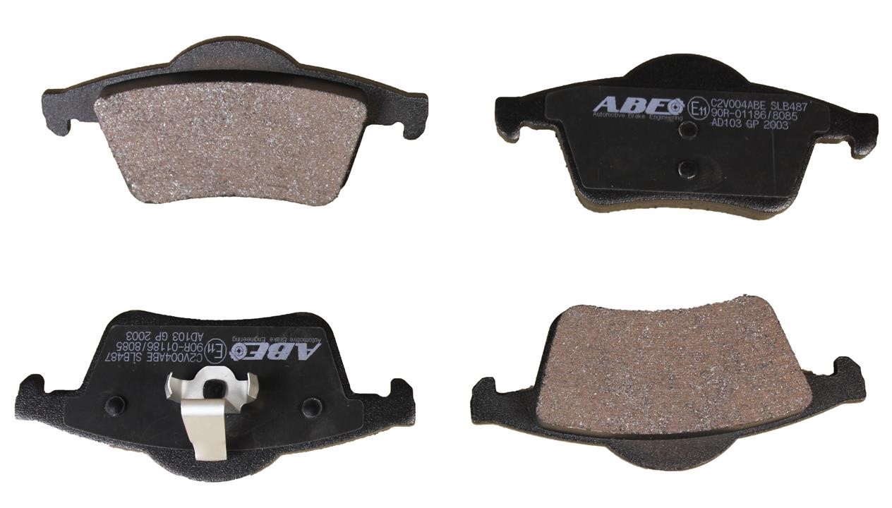ABE C2V004ABE Rear disc brake pads, set C2V004ABE
