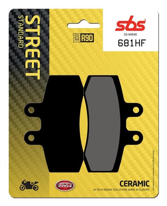 SBS 681 HF Brake Pad Set, disc brake 681HF