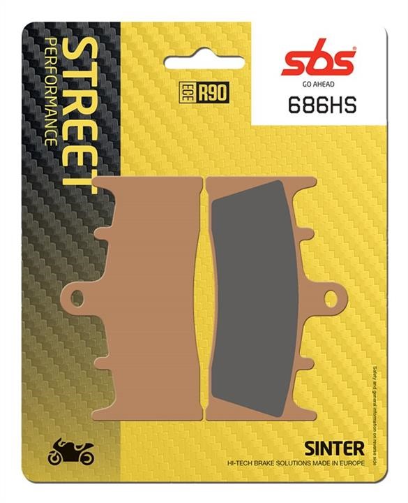 SBS 686HS Brake Pad Set, disc brake 686HS