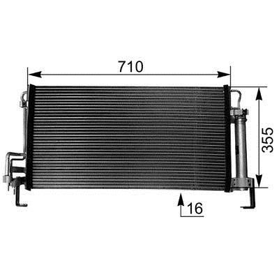 Air con condenser Hyundai Trajet: AC265000S Mahle/Behr AC Condenser