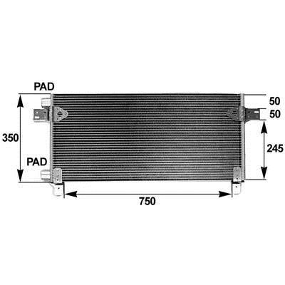 Mahle/Behr AC 282 000P AC Condenser AC282000P AC282000P Mahle/Behr AC Condenser