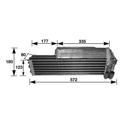 AE37000S Mahle/Behr Air conditioner evaporator