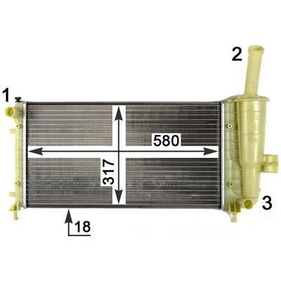 Mahle/Behr CR 1108 000P Radiator, engine cooling CR1108000P