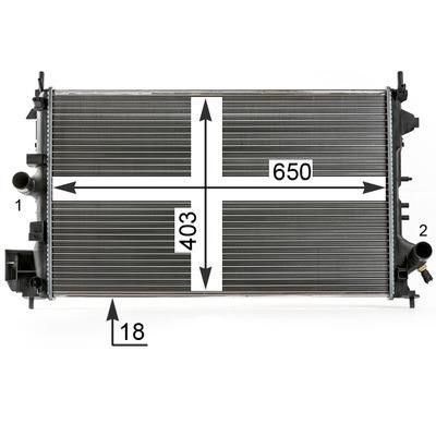 Mahle/Behr CR 17 000P Radiator, engine cooling CR17000P