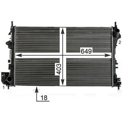 Mahle/Behr CR 40 000P Radiator, engine cooling CR40000P