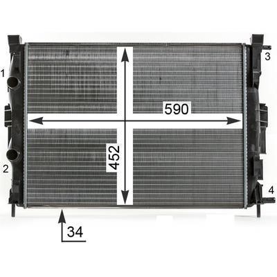 Mahle/Behr CR 41 000P Radiator, engine cooling CR41000P