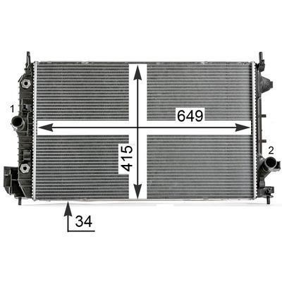 Mahle/Behr CR 9 000P Radiator, engine cooling CR9000P
