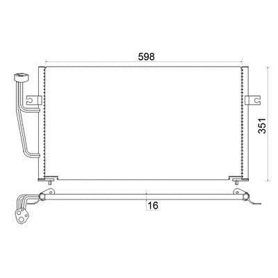 Aircon condenser Volvo V40: AC193000S Mahle/Behr AC Condenser