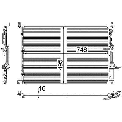 AC271000S Mahle/Behr AC Condenser