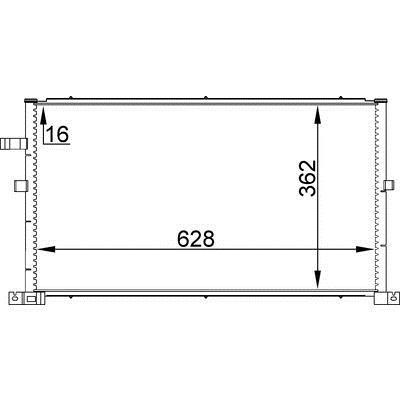 Mahle/Behr AC 296 001S Condenser AC296001S