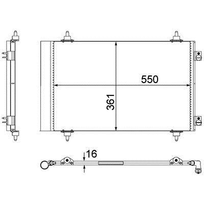 Mahle/Behr AC 487 000P Condenser AC487000P