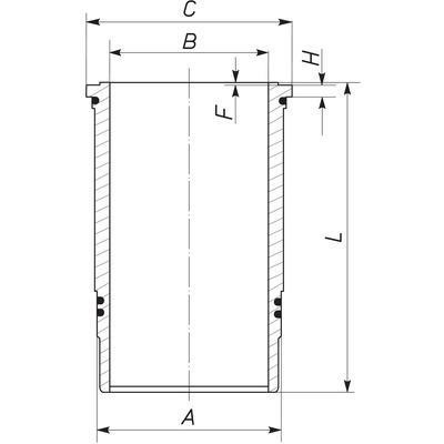 439LW00100001 Mahle/Perfect circle Cylinder liner
