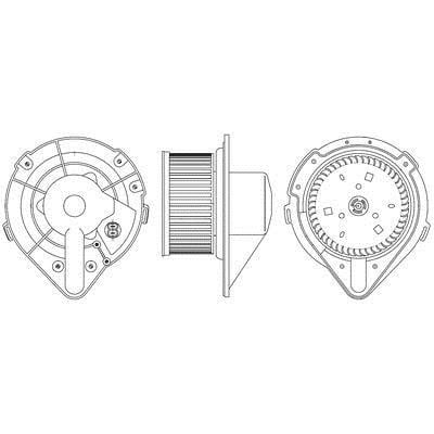 Heater motor Audi: AB172000S Mahle/Behr Fan assy - heater motor