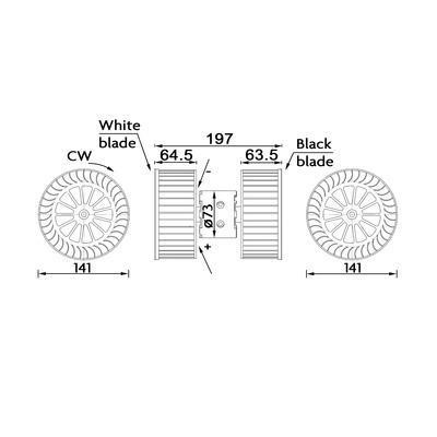 AB192000S Mahle/Behr Fan assy - heater motor
