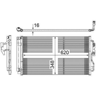 Air con condenser BMW i8: AC652000S Mahle/Behr AC Condenser