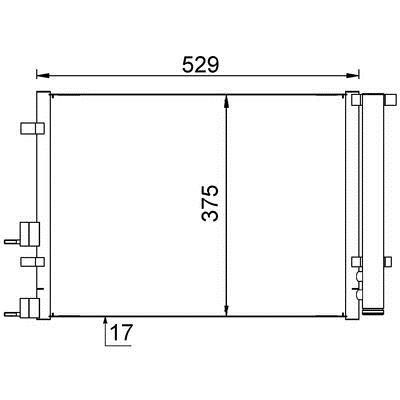 Air con condenser Hyundai i20: AC706000S Mahle/Behr AC Condenser