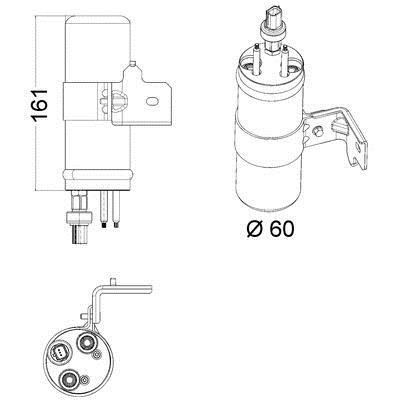 AC receiver drier Ford Ecosport: AD6000P Mahle/Behr Dryer, air conditioner