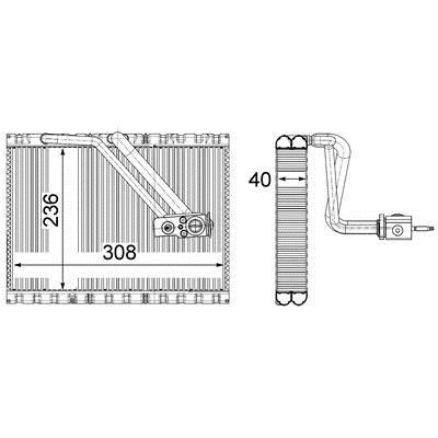 Mahle/Behr Air conditioner evaporator – price [object Object] PLN