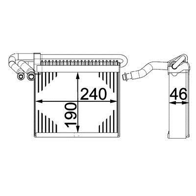 AC Evaporator Ford Focus: AE70000P Mahle/Behr Air conditioner evaporator