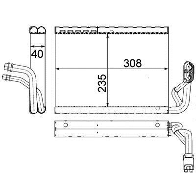 Mahle&#x2F;Behr Air conditioner evaporator – price 1279 PLN