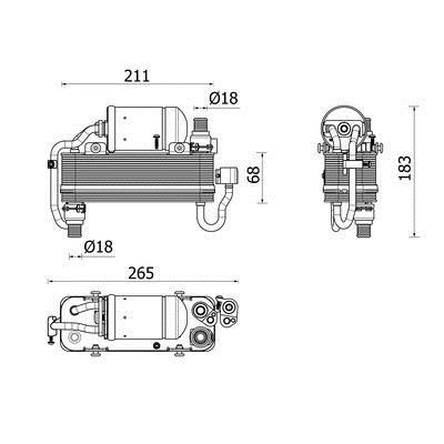 Air con condenser BMW 8 series: AC960000P Mahle/Behr AC Condenser