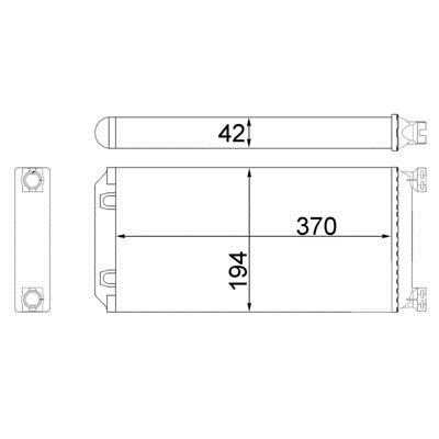 Mahle/Behr AH 130 000S Heat exchanger, interior heating AH130000S AH130000S Mahle/Behr Heat exchanger, interior heating