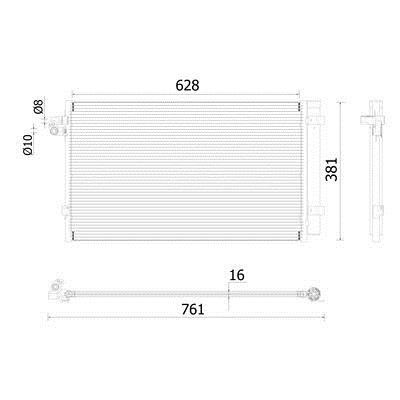 AC99000P Mahle/Behr AC Condenser