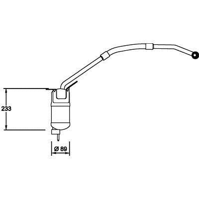 AC receiver drier Jaguar: AD273000P Mahle/Behr Dryer, air conditioner