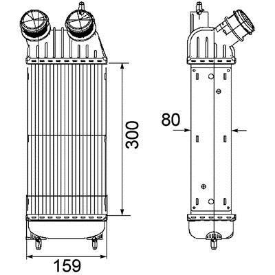 Mahle/Behr CI 171 000P Intercooler, charger CI171000P