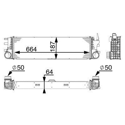 Mahle/Behr Intercooler, charger – price [object Object] PLN