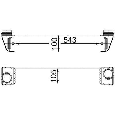CI189000S Mahle/Behr Intercooler, charger