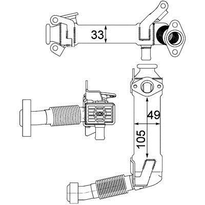 Mahle/Behr Exhaust gas cooler – price 917 PLN