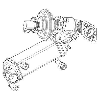 CE9000P Mahle/Behr Exhaust gas cooler