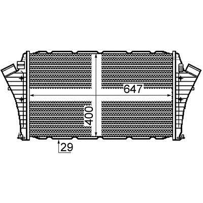 Mahle/Behr CI 304 000P Intercooler, charger CI304000P