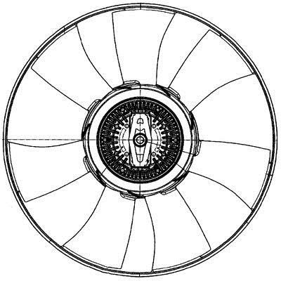 Mahle/Behr CFF 501 000P Hub, engine cooling fan wheel CFF501000P