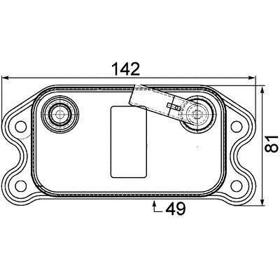 Mahle/Behr Oil cooler – price [object Object] PLN