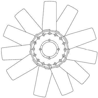 Mahle/Behr CFW 73 000P Fan impeller CFW73000P