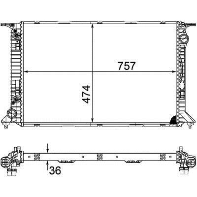 Mahle/Behr Engine cooling radiator – price [object Object] PLN