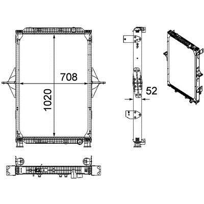 Mahle/Behr CR 772 000P Radiator, engine cooling CR772000P
