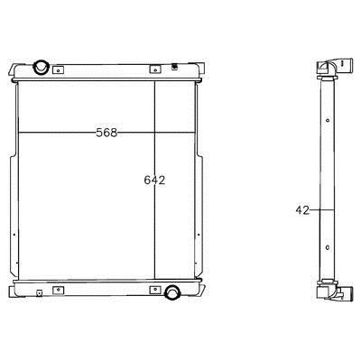 Mahle&#x2F;Behr Radiator, engine cooling – price 1584 PLN