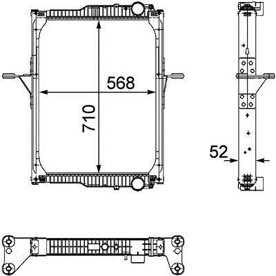 Mahle/Behr CR 822 000P Radiator, engine cooling CR822000P