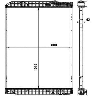 Mahle/Behr CR 862 000P Radiator, engine cooling CR862000P