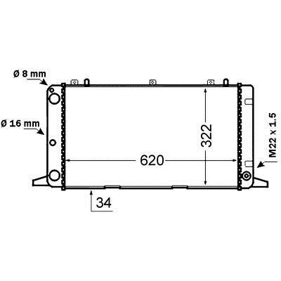 Mahle/Behr Engine cooling radiator – price 329 PLN
