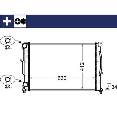Mahle/Behr Engine cooling radiator – price [object Object] PLN
