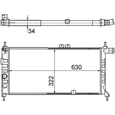 Mahle/Behr Engine cooling radiator – price [object Object] PLN