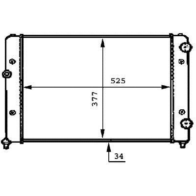 Mahle/Behr CR 507 000P Radiator, engine cooling CR507000P