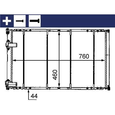 Mahle/Behr Engine cooling radiator – price 673 PLN