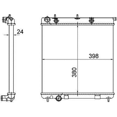 Mahle&#x2F;Behr Radiator, engine cooling – price