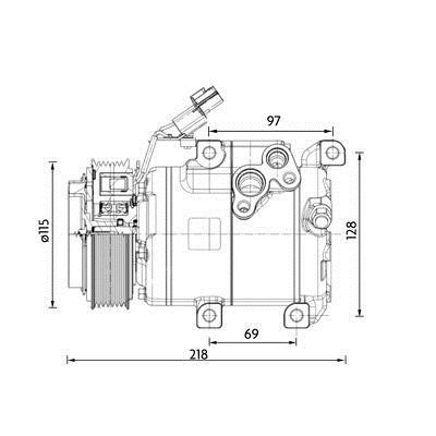 ACP1467000P Mahle/Behr Compressor, air conditioning